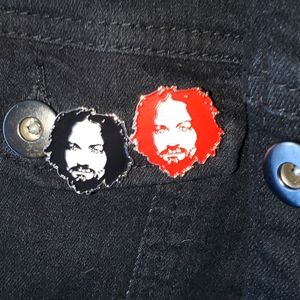 Charles Manson pins - RED